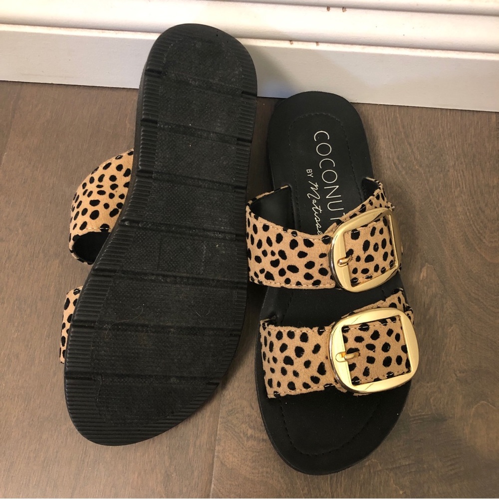 Coconuts By Matisse Leopard Print Slides - image 6